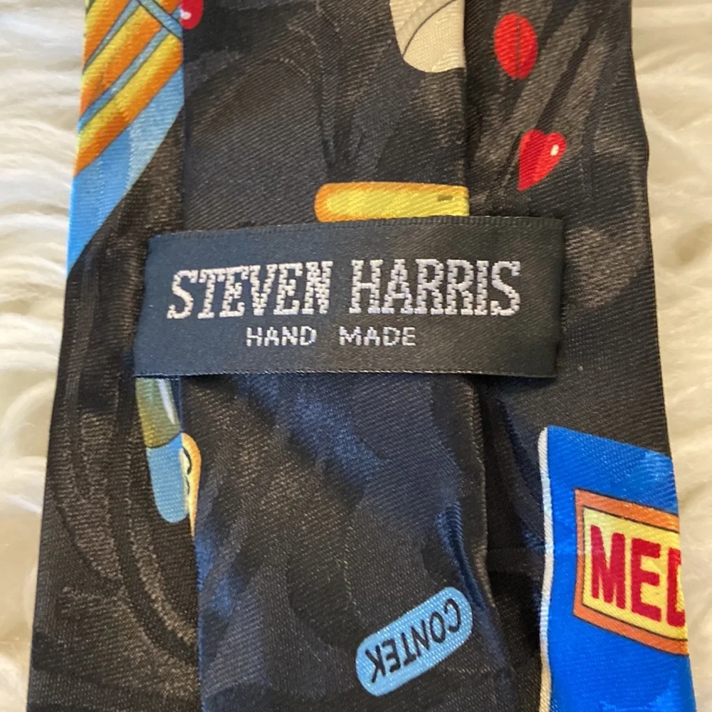 Steven Harris Hand Made Tie NWOT still in wrapping plastic - Picture 3 of 8
